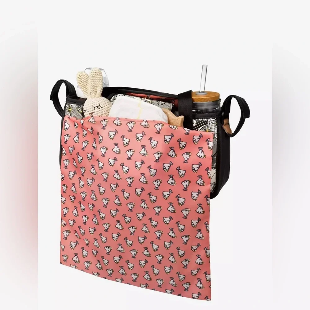 Petunia Pickle Bottom Disney Beauty and the Beast Wander Stroller Caddy - Picture 5 of 11